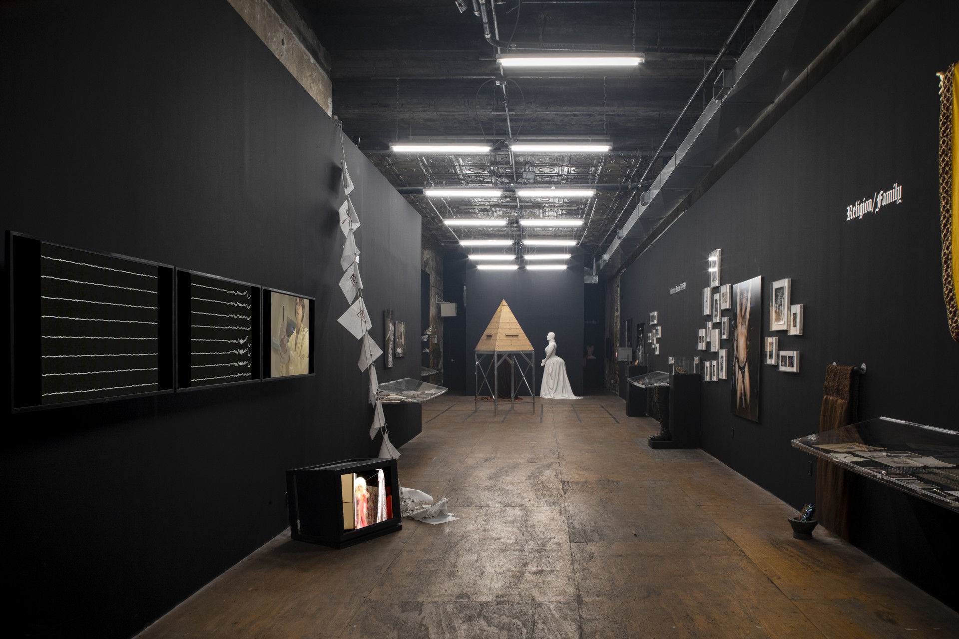 Ron Athey, Queer Communion: Ron Athey. Installation view at Participant Inc, New York.