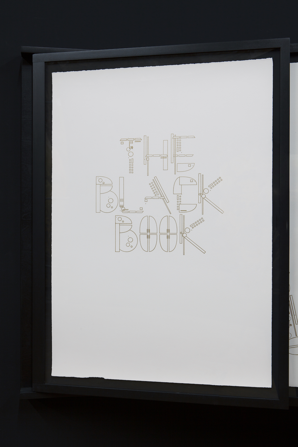 Glendalys Medina, *The Black Book*, 2019, detail. Marker on 27 sheets of paper. 24 x 36 inches each