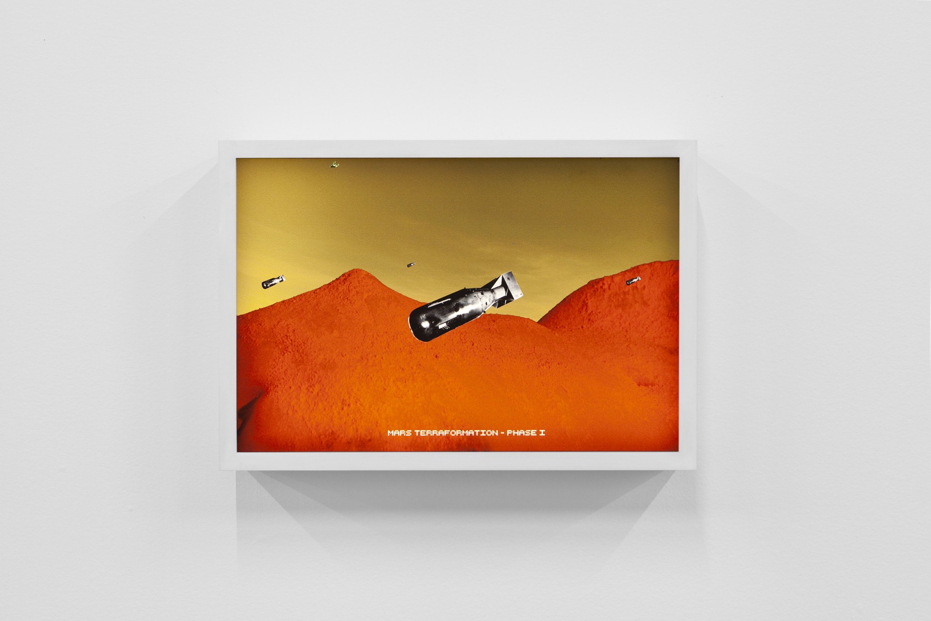 Nash Glynn, *Mars Terraformation - Phase I*, 2019. Diptych, photomontage, light boxes