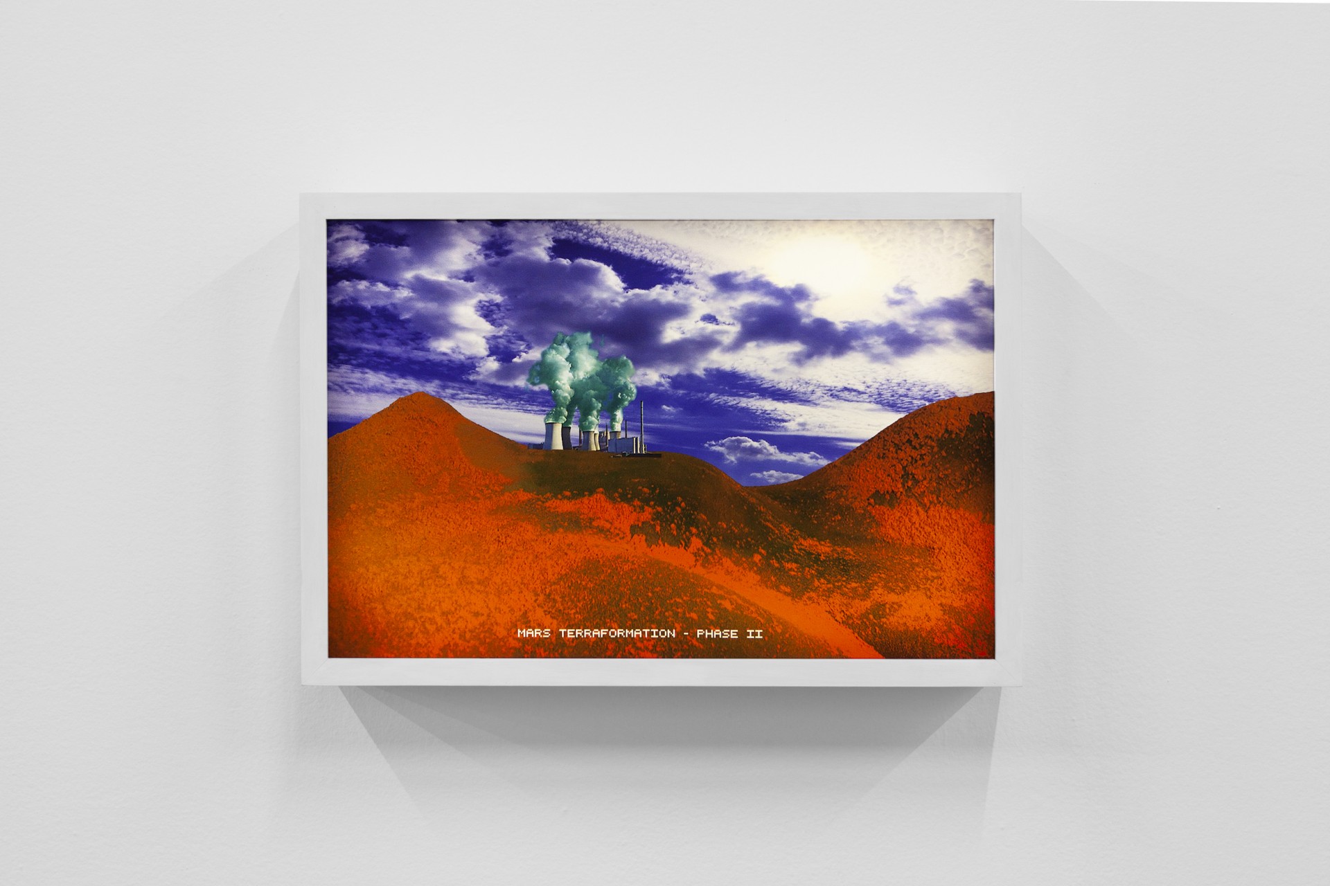 Nash Glynn, *Mars Terraformation - Phase II*, 2019. Diptych, photomontage, light boxes