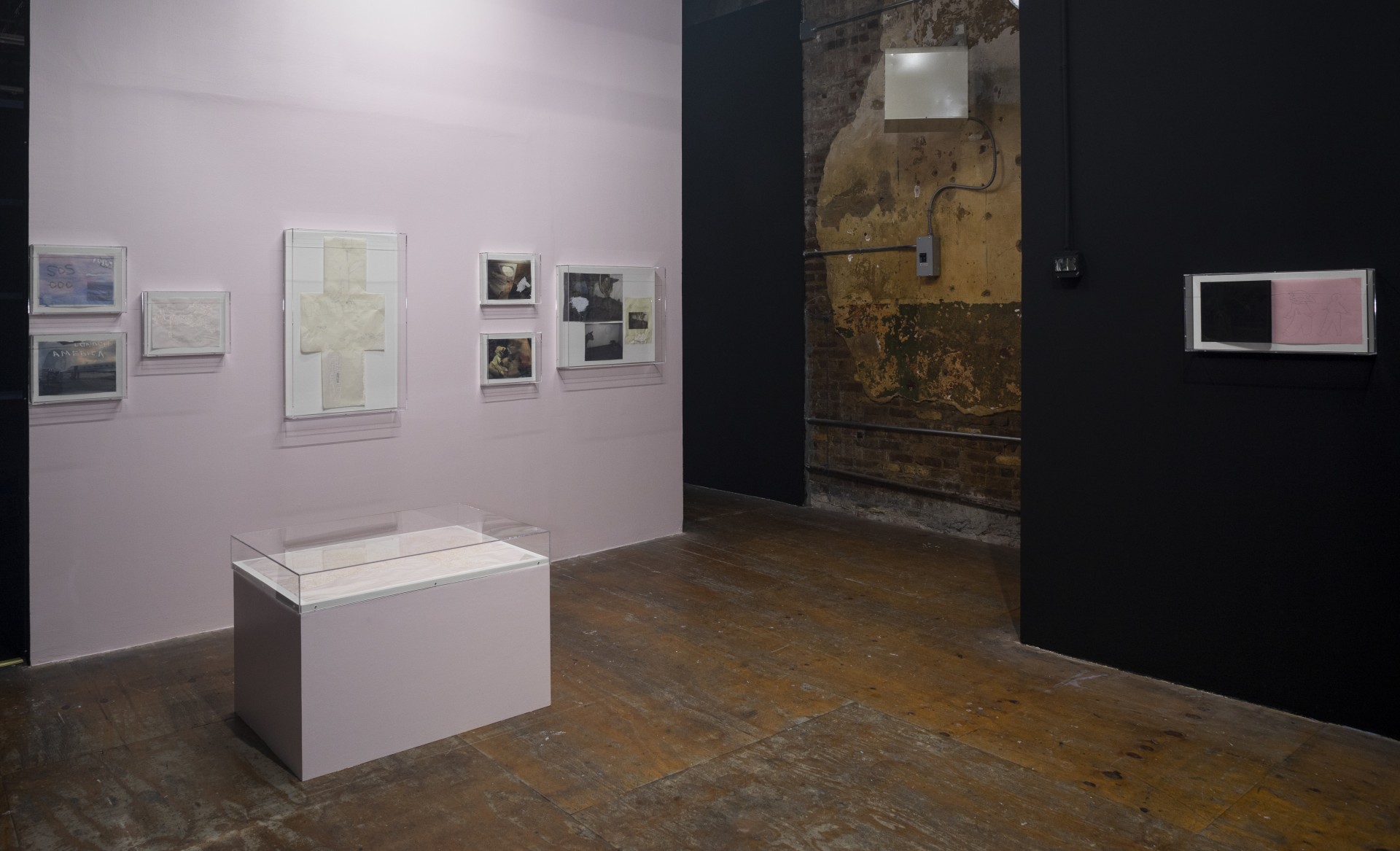 Jordan Strafer, *PUNCHLINE*, 2022. Installation view at Participant Inc, New York. Photo: Daniel Kukla.