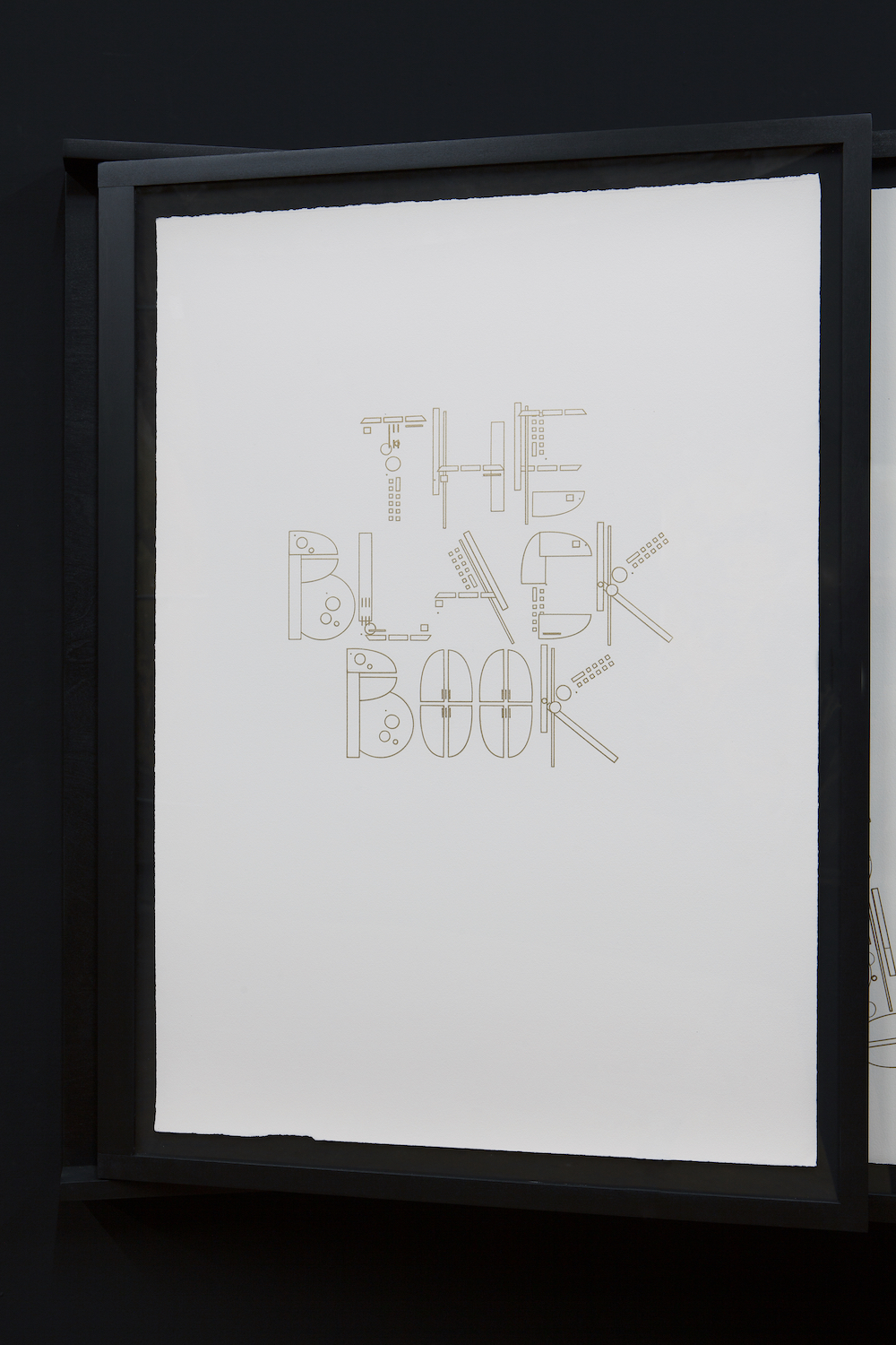 Glendalys Medina, *The Black Book*, 2019, detail. Marker on 27 sheets of paper. 24 x 36 inches each