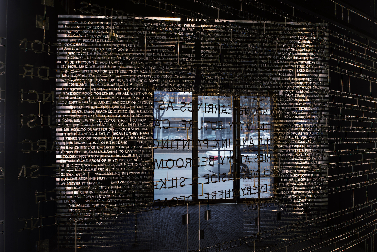 Jonathan Berger, *An Introduction to Nameless Love*, installation view at Participant Inc, New York. Photo: Carter Seddon