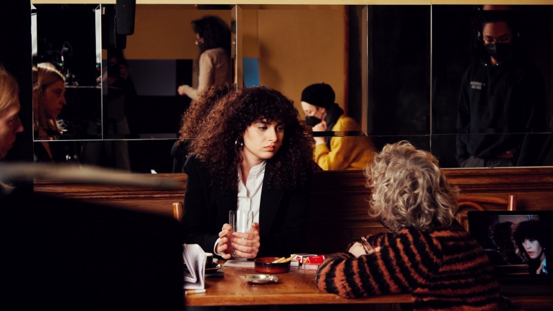 Elisabeth Subrin, production still from <em>The Listening Takes</em>, 2023. Photo: Maya Zardi